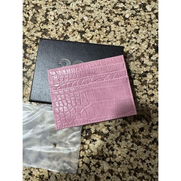 RARE HALF EVIL PINK CROCODILE CARDHOLDER ❤️✅ SHIPS ASAP - Picture 3 of 3